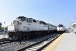 Metrolink locomotive hauled trains at San Bernardino-Downtown Depot